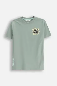 Coccodrillo tricou de bumbac pentru copii culoarea verde, cu imprimeu, EVERYDAY BOY imagine
