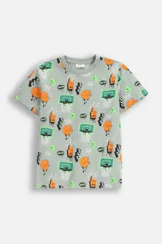 Coccodrillo tricou de bumbac pentru copii culoarea verde, cu imprimeu, EVERYDAY BOY imagine