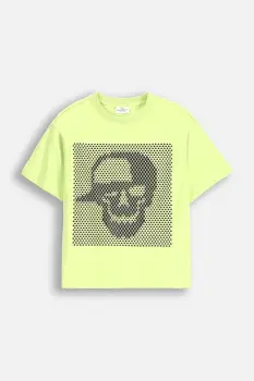 Coccodrillo tricou de bumbac pentru copii culoarea verde, cu imprimeu, SAGE TIME BOY JUNIOR imagine