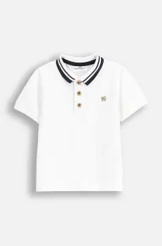 Coccodrillo tricou polo culoarea alb, ELEGANT BABY BOY imagine
