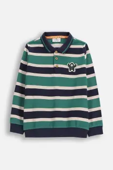 Coccodrillo tricouri polo din bumbac pentru copii cu imprimeu, YETI BOY KIDS imagine