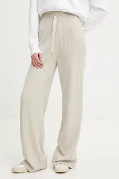 Colmar pantaloni culoarea bej, lat, high waist, 9257.9ZX imagine