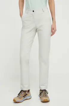 Colmar pantaloni femei, culoarea bej, drept, medium waist imagine