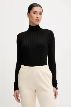 Colmar pulover de lana culoarea negru, light, cu turtleneck, 7907.2ZP imagine