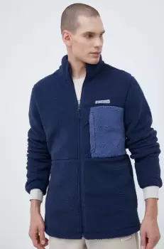 Columbia bluza barbati, culoarea albastru marin, neted imagine