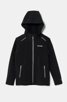 Columbia bluza copii Columbia Hike culoarea negru, cu gluga, neted, 2140421 imagine