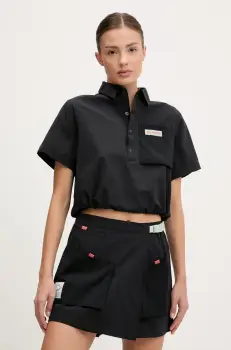 Columbia bluza Cove Beach femei, culoarea negru, neted, 2119381 imagine