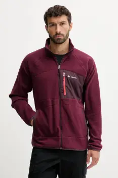 Columbia bluza Fast Trek culoarea bordo, uni, 2135691 imagine