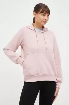 Columbia bluza femei, culoarea roz, cu gluga, neted imagine