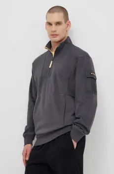 Columbia bluza Painted Peak barbati, culoarea gri, neted, 2074521 imagine