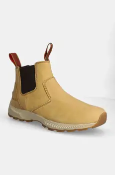 Columbia cizme chelsea din nubuc Landroamer Scout culoarea bej, 2077391 imagine