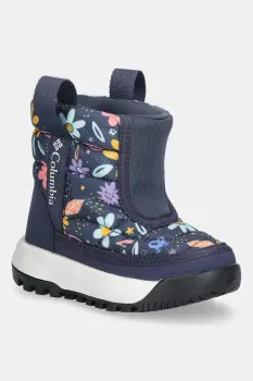 Columbia cizme de iarna copii SNOWTROT MID culoarea negru, 2078912 imagine