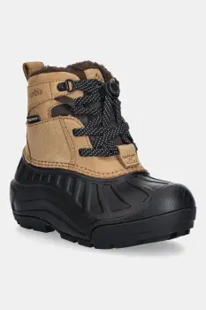 Columbia cizme de zapada din piele intoarsa CHILDREN S POWDERBUG ALPINE culoarea maro, 2128882 imagine