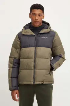 Columbia geaca barbati, culoarea verde, de iarna imagine