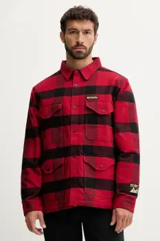 Columbia geaca de bumbac High Cascades culoarea rosu, de tranzitie, 2138401 imagine