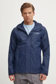 Columbia geaca de ploaie Pouring Adventure barbati, culoarea negru, 2117171 imagine