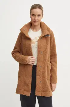 Columbia geaca femei, culoarea maro, de tranzitie imagine