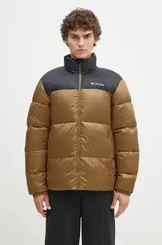 Columbia geaca Puffect barbati, culoarea negru, de iarna, 2086861 imagine