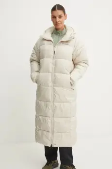 Columbia geaca Puffect femei, culoarea bej, de iarna, 2088451 imagine