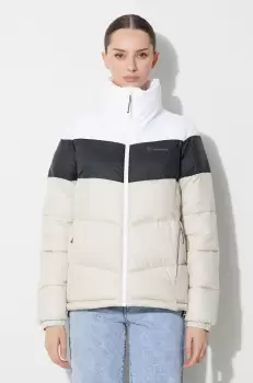 Columbia geaca Puffect femei, culoarea bej, de iarna imagine