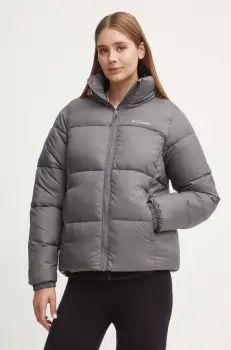 Columbia geaca Puffect femei, culoarea gri, de iarna, 2090291 imagine