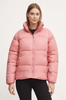 Columbia geaca Puffect femei, culoarea roz, de iarna, 2090291 imagine
