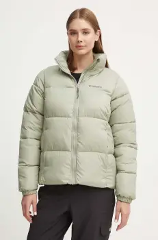 Columbia geaca Puffect femei, culoarea verde, de iarna, 2090291 imagine