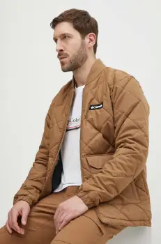 Columbia geaca Rad Padded barbati, culoarea maro, de tranzitie, 2071251 imagine