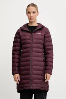 Columbia geaca sport din puf Lake 22 culoarea bleumarin, 2088322 imagine