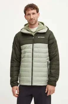 Columbia geaca sport Powder Lite II culoarea verde, 2086944 imagine