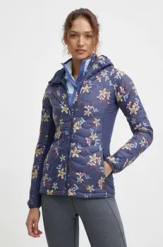 Columbia geaca sport Powder Pass culoarea albastru marin, de tranzitie imagine