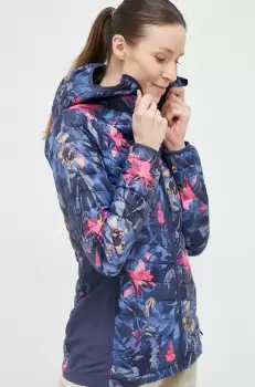 Columbia geaca sport Powder Pass culoarea albastru marin, de tranzitie imagine