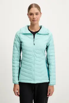 Columbia geaca sport Powder Pass II culoarea turcoaz, 2126122 imagine