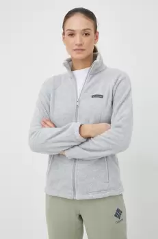 Columbia hanorac Benton Springs femei, culoarea gri, neted imagine