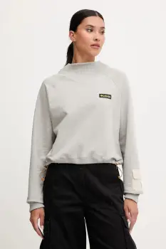 Columbia hanorac de bumbac High Cascades culoarea gri, uni, 2136421 imagine