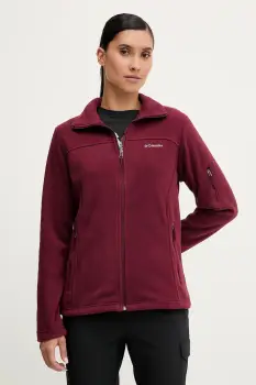 Columbia hanorac Fast Trek II culoarea rosu, uni, 1465351 imagine