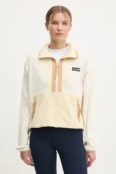 Columbia hanorac fleece Backbowl II FZ Fleece culoarea negru, modelator, 2092163 imagine