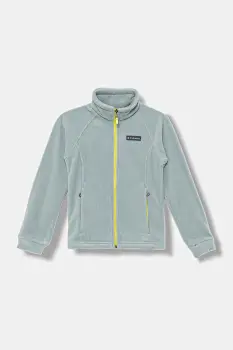 Columbia hanorac fleece Benton Springs culoarea turcoaz, uni, 1510631 imagine