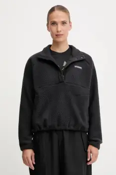 Columbia hanorac fleece Jasper culoarea negru, uni, 2142381 imagine