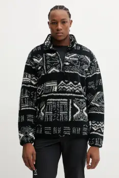 Columbia hanorac in aer liber Rugged Ridge culoarea negru, cu model, 2135471 imagine