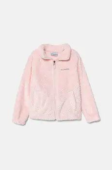 Columbia hanorac polar pentru copii Fire Side culoarea roz, neted, 1799083 imagine