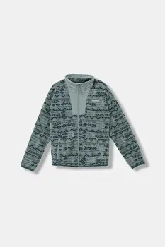 Columbia hanorac polar pentru copii Sequoia Grove culoarea turcoaz, cu imprimeu, 2134961 imagine