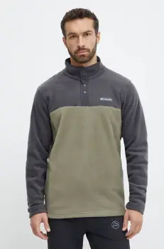 Columbia hanorac Steens Mountain Half Snap culoarea verde, modelator, 2097721 imagine