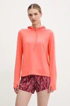 Columbia hanorac Sun Trek culoarea portocaliu, cu gluga, neted, 2145261 imagine