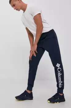 Columbia Pantaloni barbati, culoarea albastru marin, material neted imagine