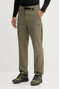 Columbia pantaloni de exterior Essential Hike culoarea verde, drept, 2136921 imagine