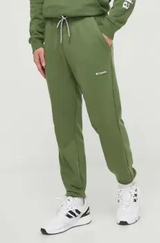 Columbia pantaloni de trening culoarea verde imagine