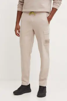 Columbia pantaloni de trening Wallowa Fleece culoarea bej, neted, 2090821 imagine