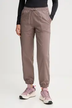 Columbia pantaloni ROC Ripstop culoarea maro, high waist, 2135771 imagine