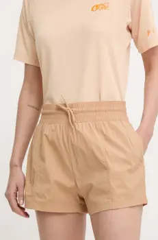 Columbia pantaloni scurti outdoor Boundless Trek Active culoarea bej, modelator, high waist, 2073124 imagine